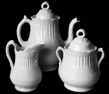 Ribbed Raspberry | J. & G. Meakin | Partial Tea Set | Item | 001