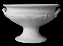 Ribbed Raspberry | J. & G. Meakin | Compote on Tall Pedestal | Item | 003