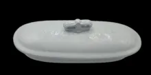 Ribboned Oak | W. & E. Corn | Brush Tray Base and Lid | Item | 001