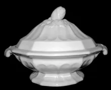Ring O' Hearts | Livesley, Powell, & Co. | Vegetable Tureen Base and Lid | Item | 001