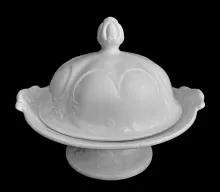 Scrolled Bubble | J. W. Pankhurst (& Co.) | Butter Dish with Lid | Item | 002