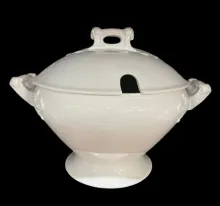 Simplicity | John Maddock & Son(s) (& Co.) | Hot Toddy Bowl with Handles and Lid | Item | 001