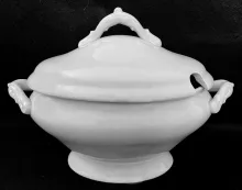 Split Handle | Meakin Bros. (& Co.) | Sauce or Soup Tureen Base and Lid | Item | 001
