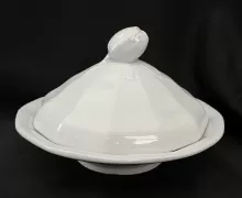 Square Flower | James Edwards | Butter Dish Base, Lid and Insert | Item | 001