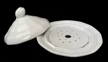 Square Flower | James Edwards | Butter Dish Base, Lid and Insert | Item | 003
