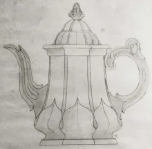 Sydenham Shape_T. & R. Boote (& Co.)_Teapot or Coffee Pot Base and Lid_KewDrw_002