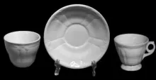 Trent Shape | John Alcock | Handleless Cup and Saucer | Collection | 001