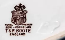 Tunis | T. & R. Boote (& Co.) | Vegetable Tureen Base and Lid | Mark | 004