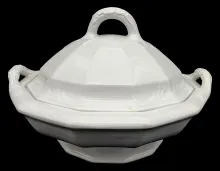 Twin Leaves_James Edwards_Vegetable Tureen Base and Lid_Item_002