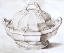 Twin Leaves_James Edwards_Vegetable Tureen Base and Lid_KewDrw_009