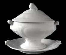Unknown Tableware | S. Bridgwood & Son | Sauce or Soup Tureen Base, Lid, and Underplate | Item | 001