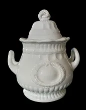 Victory Shape (Laurel Wreath) | Elsmore & Forster | Sugar Bowl with Lid | Item | 001