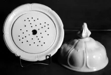Virginia Shape_Brougham & Mayer_Butter Dish with Base, Lid, and Insert_Item_001