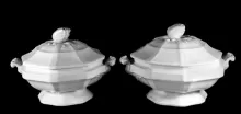 Walled Octagon | Jacob Furnival | Vegetable Tureen Base and Lid | Collection | 001