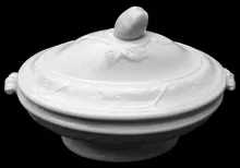 Wreath of Leaves | Burgess & Leigh | Vegetable Tureen Base and Lid | Item | 001