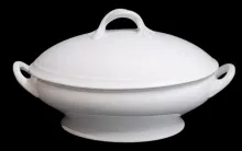Plain | George Jones (& Sons) | Vegetable Tureen Base and Lid | Item | 001